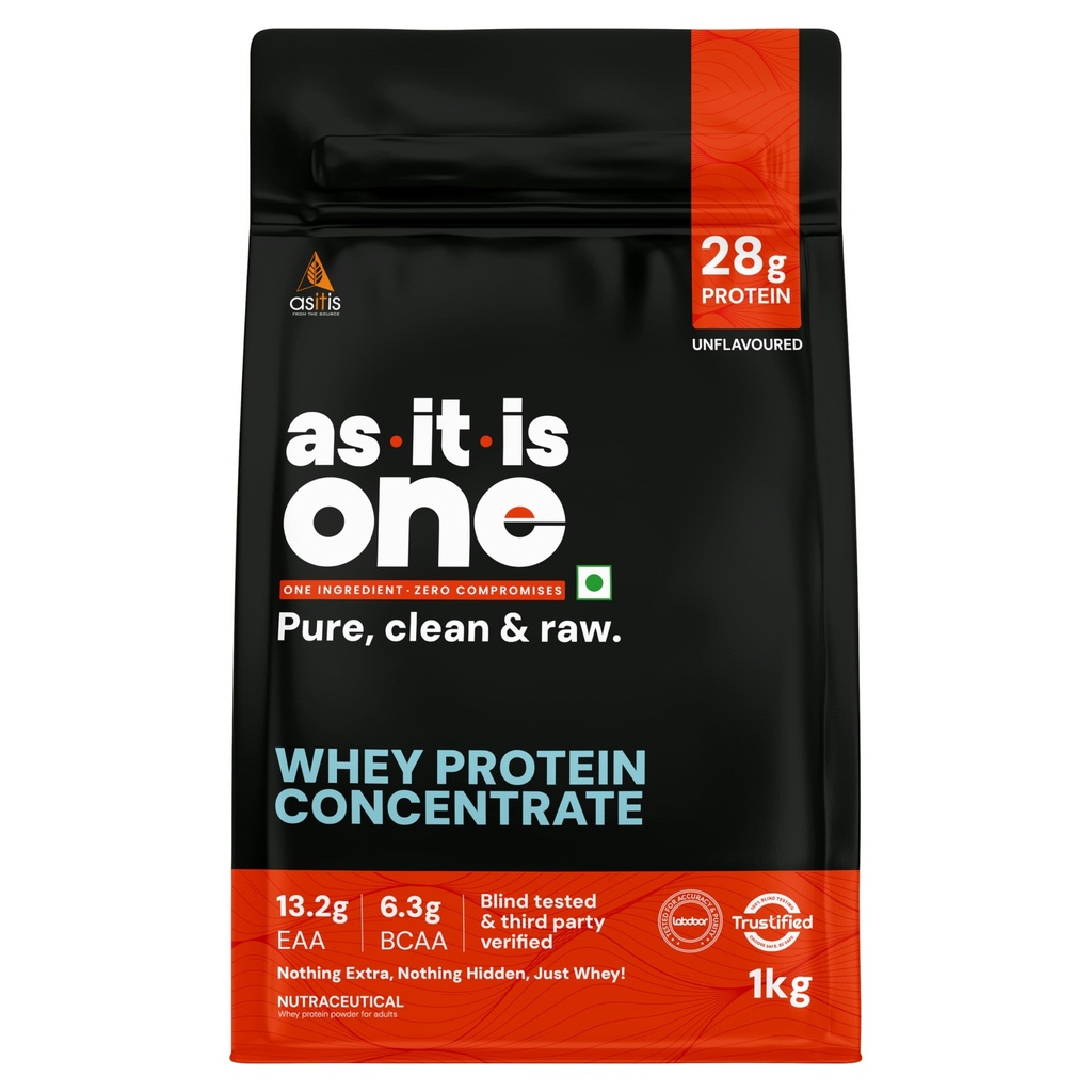 AS-IT-IS ONE Whey Protein Concentrate I Unflavoured 1kg