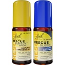 Tag & Nacht Bundle, Bach RESCUE REMEDY Spray, Natürliche Stress Relief [und] RESCUE SLEEP Spray, natürliche Schlafhilfe - 2-Pk, homöopathische Blume Essence, Vegan, 7mL Ea
