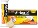 Vitamin C 1000mg (pro Portion) - Airborne Zesty Orange Effervescent Tablets (36 Anzahl in einer Box), Glutenfreie Immununterstützungsergänzung mit Vitaminen A C E, ZINC, Selen, Echinacea & Ginger