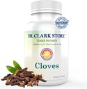 Dr Clark Cloves Healthcare Supplement - Natürliche Verdauungsmedizin, 500 mg, 100 reine Gelatinekapseln