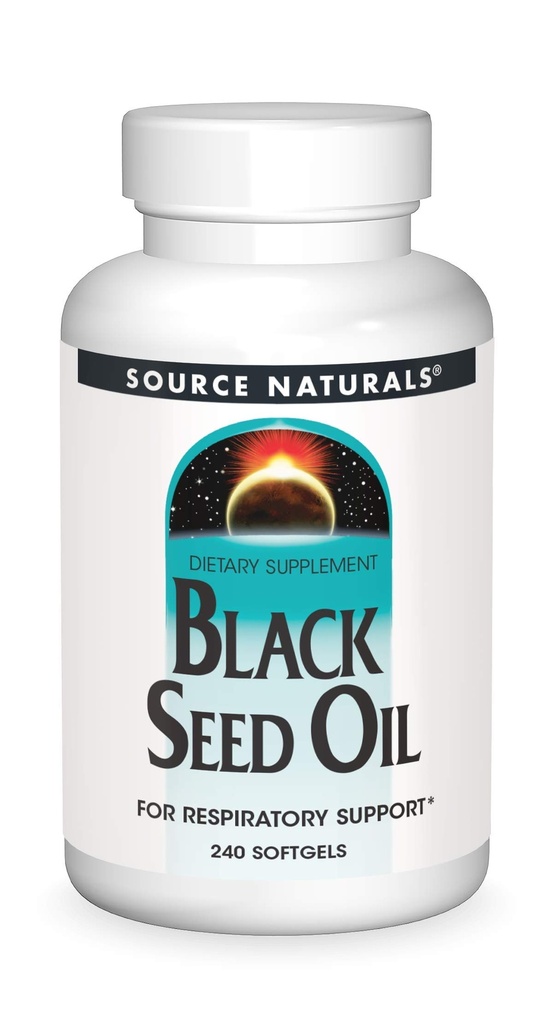 Quelle Naturals Black Cumin Seed Oil für Atemunterstützung - 240 Softgels