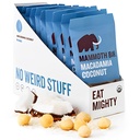 Mammoth Bar Macadamia Coconut Bar - 10 Bio Protein Bars – High Fiber • Paleo • Glutenfrei • Eiprotein • GMO Free • Rohe • Premium-Nüsse • Präbiotische