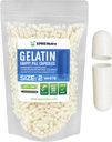 XPRS Nutra Größe 2 Leere Kapseln - 500 Graf Leere Gelatine Kapseln - Pillen DIY Kapsel Füllung - Pure Bovine Pill Gel Kapseln für Do-It-Yourself Ergänzungen (Weiß)