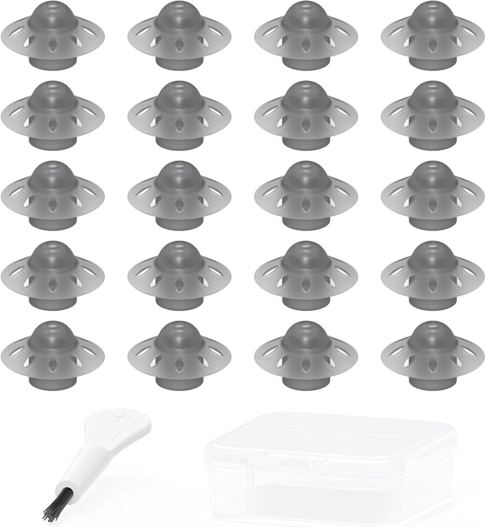Domes de l'appareil auditif - Dôme ouvert pour Phonak SDS 4.0 Modèles Marvel & Paradise Conseils d'oreilles Remplacement d'accessoires (Medium 20pcs Pack)