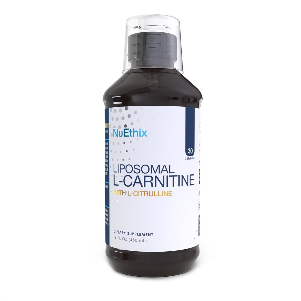 NuEthix Formulierungen Lipsomal L-Carnitin Ergänzung 600mg mit L-Citrulline 1000mg für gesunde Gewichtsmanagement, Fette Stoffwechsel, Energieproduktion und erhöhten Blutfluss, für Männer und Frauen