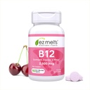 EZ Melts B12 Vitamine sublinguale 2 500 mcg, méthylcobalamine, sans sucre, approvisionnement de 3 mois - 1 emballage