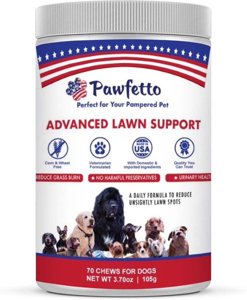 Fortgeschrittene Rasenunterstützung Ergänzung für Hunde, mit Cranberry, Aminosäuren, und Brawers Hefe, leicht verdaulich, Huhn Liver Flavor, Perfekt für Ihr verwöhntes Haustier (70 Hundekäse)