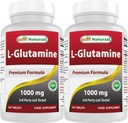 Best Naturals L-Glutamin 1000 mg 180 Tabletten (180 Count (Pack von 2))