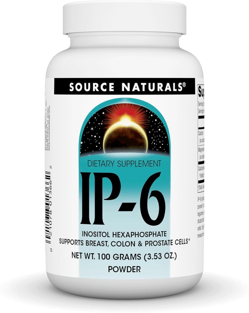 Source Naturals IP-6 Inositol Hexaphosphate Poudre, Inc. 100 gm Poudre