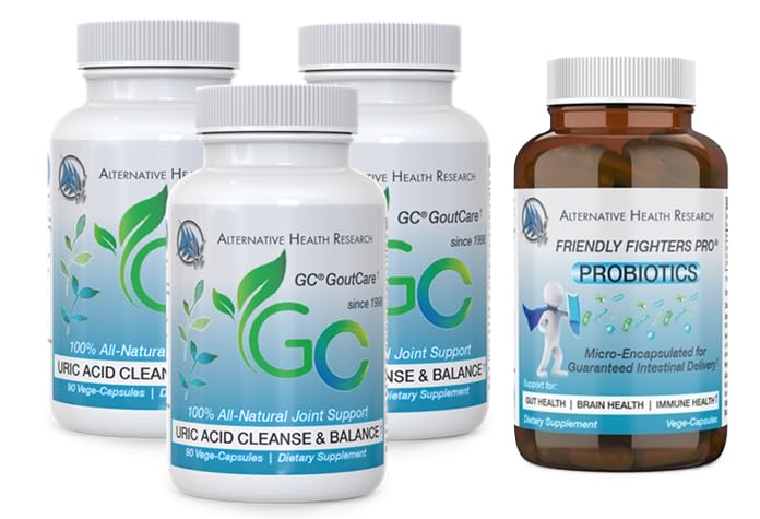 GC® GoutCare und Friendly Fighters® Probiotic: Uric Acid Cleansing Package