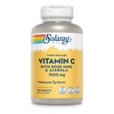 SOLARAY Vitamine C avec/Rose HIPS & Acerola , 1000mg , 1000mg , une fonction immunitaire saine à deux niveaux, la peau, les cheveux et les ongles support , 250ct