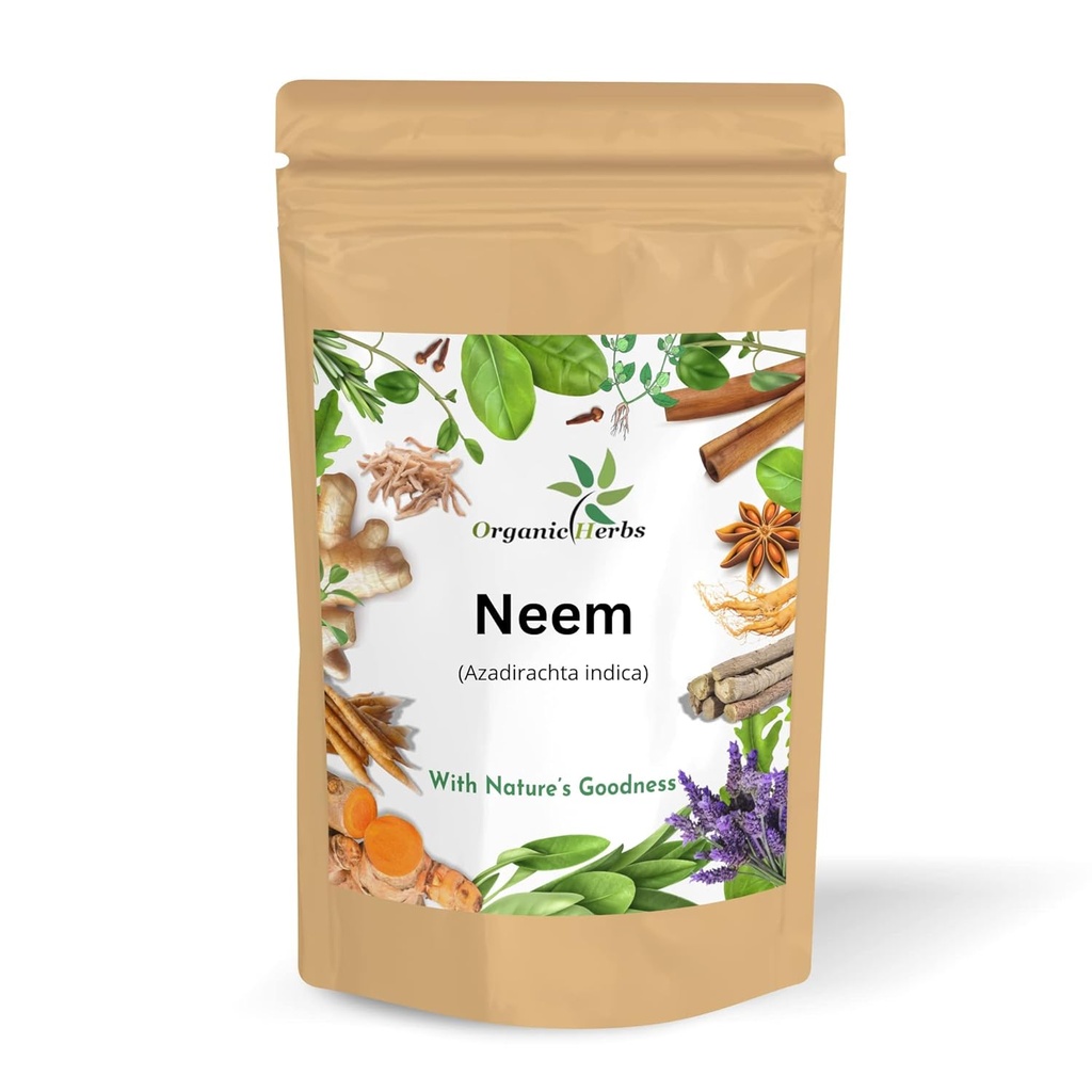 Pure et naturel Neem feuilles poudre pour la peau claire sans boutons, cheveux soyeux et nettoyant des cheveux.