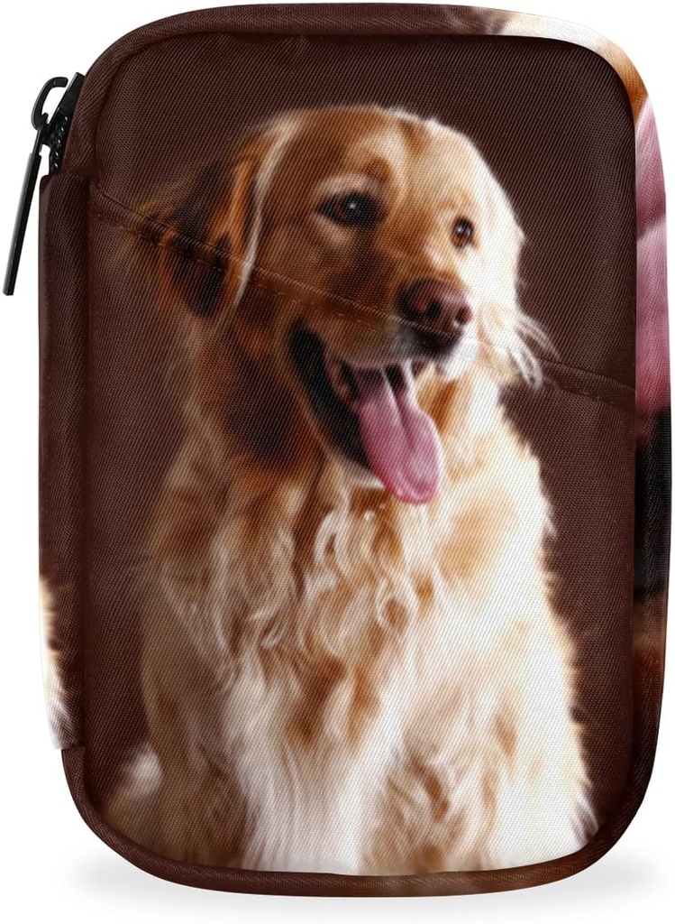 Golden Retriever Hund Pille Case Weekly Medicine Organizer mit Reisetasche Siebentägige Pille Box Vitamin Supplement Box Fisch Öl Pillen Halter
