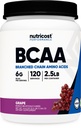 Nutricost BCAA poudre (Grape, 120 portions) - Sans gluten, non-OGM, végétarien, optimal rapport 2:1:1