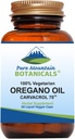 Pure Mountain Botanicals Wild Oregano Öl Kapseln - 60 Kosher Vegan Caps Jetzt mit 510mg Mittelmeeröl von Oregano Ergänzung