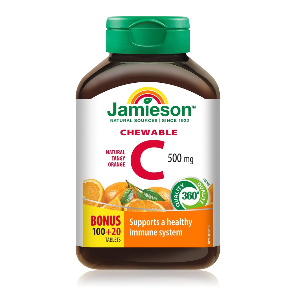 Jamieson Vitamin C Orange 500mg 120 Tabletten