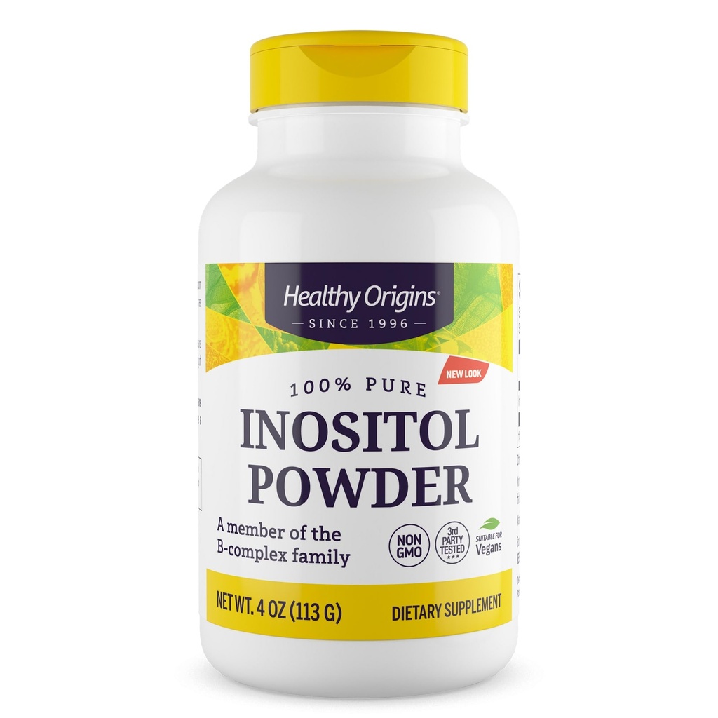 Gesunde Ursprünge Inositol Pulver, 113 g - für Haut, Haar-und Nagel-Gesundheit - Vitamin B8 Pulver-Ergänzung - Teil der B Complex Family - Vegan, Non-GMO & Gluten-freie Ergänzung - 4 Oz