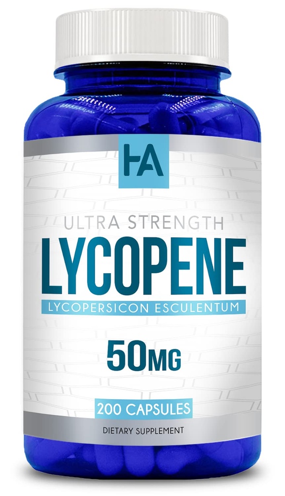 Natürlich abgeleitet Lycopin Ergänzung | Tomatenbasis Lycopin 50mg Antioxidans und Carotinoide Ergänzung für Herz und Prostata Unterstützung | Vegan Non-GMO & Made in US cGMP Labs (200 Veggie Capsules)