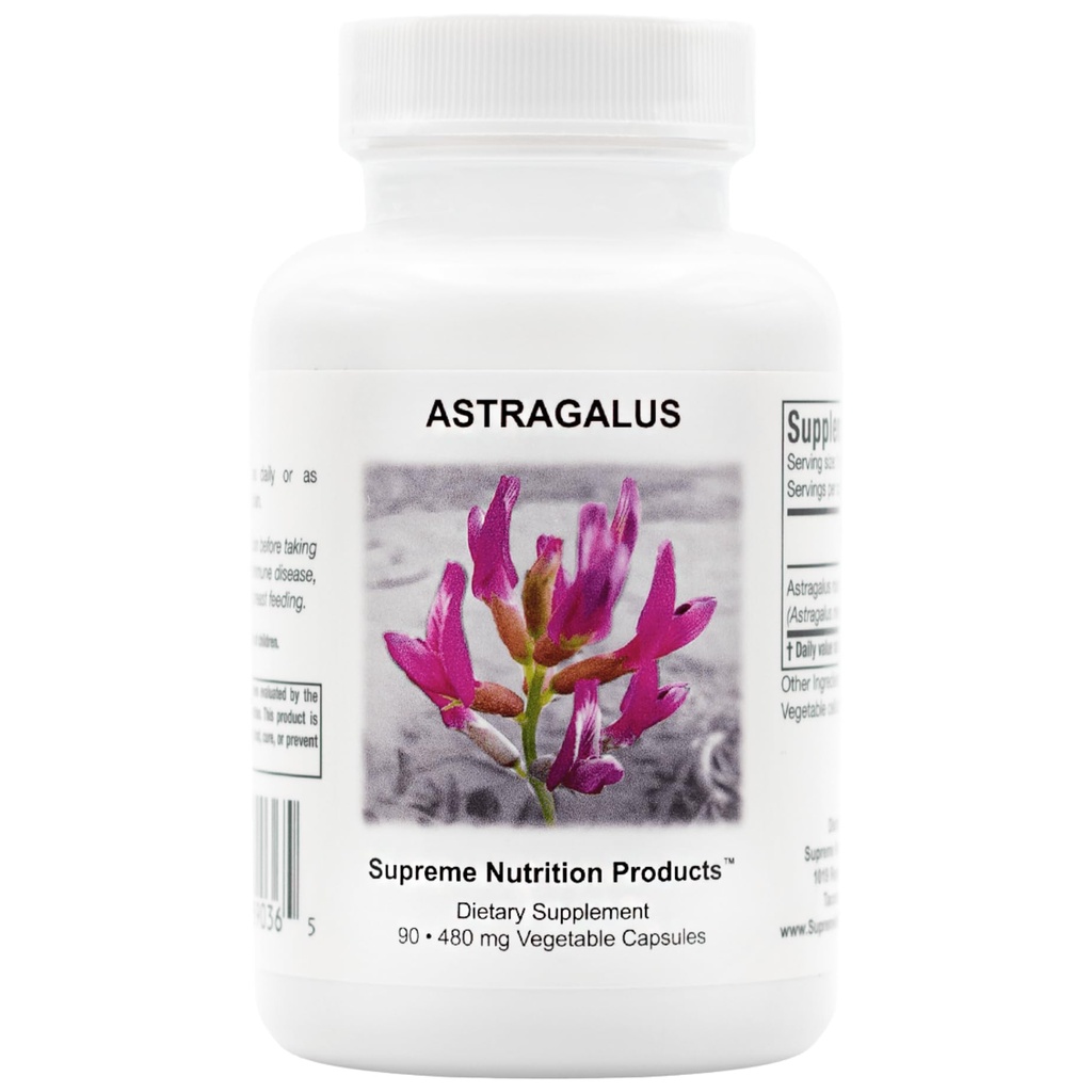 Supreme Nutrition Astragalus Supreme, 90 Pure Huang Qi Vegetarische Kapseln