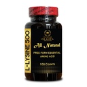 Suppléments Acide L-LYSINE Amino - Supplément Acide Pure 500mg Amino, L-Lysine active pure pour la santé immunitaire, L-Lysine supplément, bilan d'azote - 1 bouteille 100 Nombres