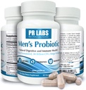 Prostata Research Labs Herren Probiotic - Verdauungsenzym Ergänzung Probiotic für Männer - Fördert Gut Health und Immununterstützung - 1 Packung (60 Kapseln)