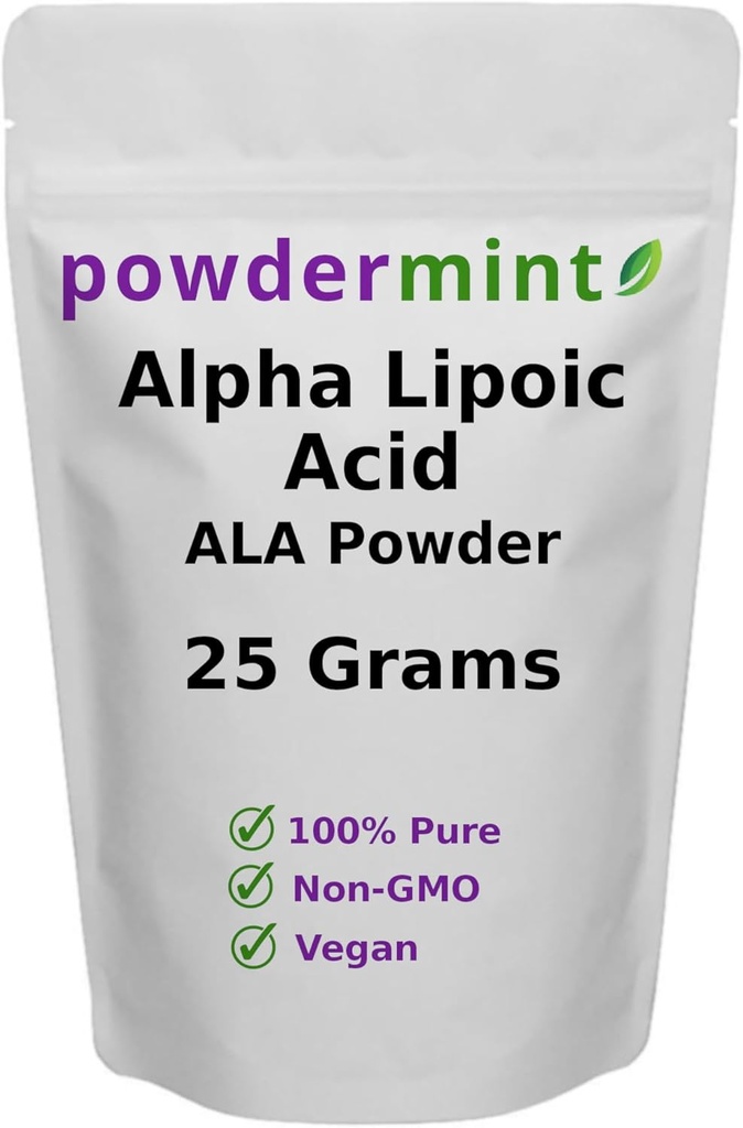 Alpha Lipoic Acid Powder (RS-ALA, Pure ALA) (mehrfache Größen) Antioxidans (ALA Powder) Scoop enthalten