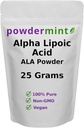 Alpha Lipoic Acid Powder (RS-ALA, Pure ALA) (mehrfache Größen) Antioxidans (ALA Powder) Scoop enthalten