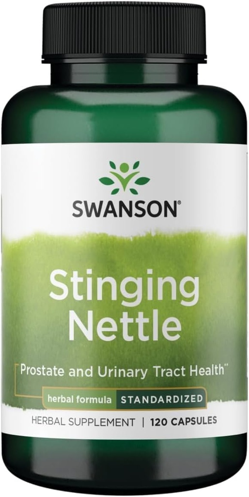 Swanson Sting Nettles - Herbal Supplement Prostata Gesundheit & Urinary Tract Unterstützung - Natürliche Formel Unterstützung von Atmungs-Gesundheit & Fluid Balance - (120 Kapseln)