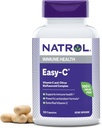 Natrol Easy-C Immun Gesundheit, Nahrungsergänzungsmittel, unterstützt Immungesundheit mit Vitamin C und Bioflavonoiden, Veggie Kapseln, 500 mg, 120 Count