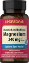 Piping Rock Magnesium Supplement für Frauen und Männer | 240 mg | 60 Kapseln | Gepufferter Chelate | Non-GMO, Gluten Free | von Lindberg