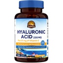 Suppléments d'acide hyaluronique Vitalitown 250 mg, plus 25 mg de vitamine C, naturellement dérivés et haute biodisponibilité, hydratation cutanée, 90 capsules véganes, approvisionnement de 3 mois