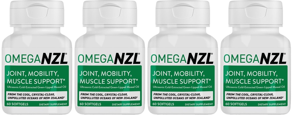 Original Omega-3 Joint Support Supplement, Best Natural Muscle Relief, Green-Lipped Mussel Öl, 240 Softgels, Kein Fisch Nachgeschmack