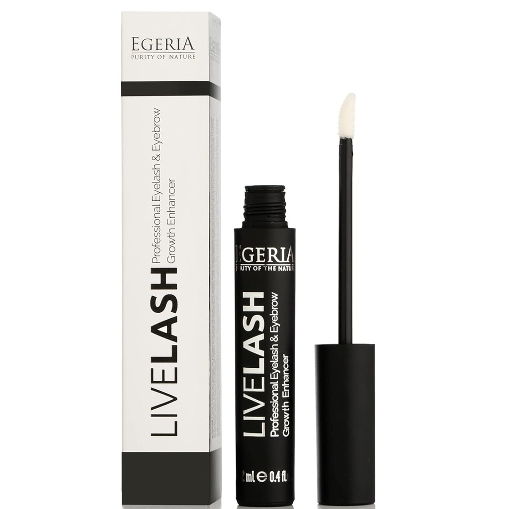 Premium Eyelash Growth Serum and Eyebrow Enhancer by Egeria, Lash boost Serum for Longer, Fuller Thicker Lashes & Brows (1 PCS)