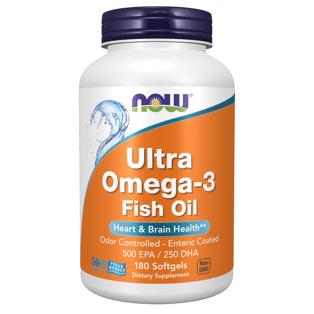 JETZT Nahrungsergänzungsmittel, Ultra Omega-3 Molekular destilliert und Enteric beschichtet, 180 Softgels