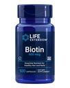 Lebensverlängerung Biotin 600 mcg Vitamin B7 Unterstützungsergänzung für schöne Haare, Nägel &amp; darüber hinaus – Glutenfrei, Non-GMO - 100 Kapseln