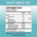 Mighty Omega 2500 Potent Omega 3 Supplement - 2500 MG EPA DHA Per Teaspoon - High Dose Omega 3 Fischöl - South Pacific Anchovy Sourced - Triglycerid Omegas 3 Fatty Acid Supplement