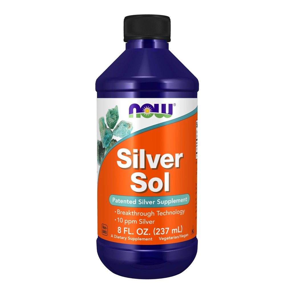 JETZT Nahrungsergänzungsmittel, Silber Sol 10 PPM mit elementarem Silber und entionisiertem Wasser, Flüssigkeit, 8-Ounce