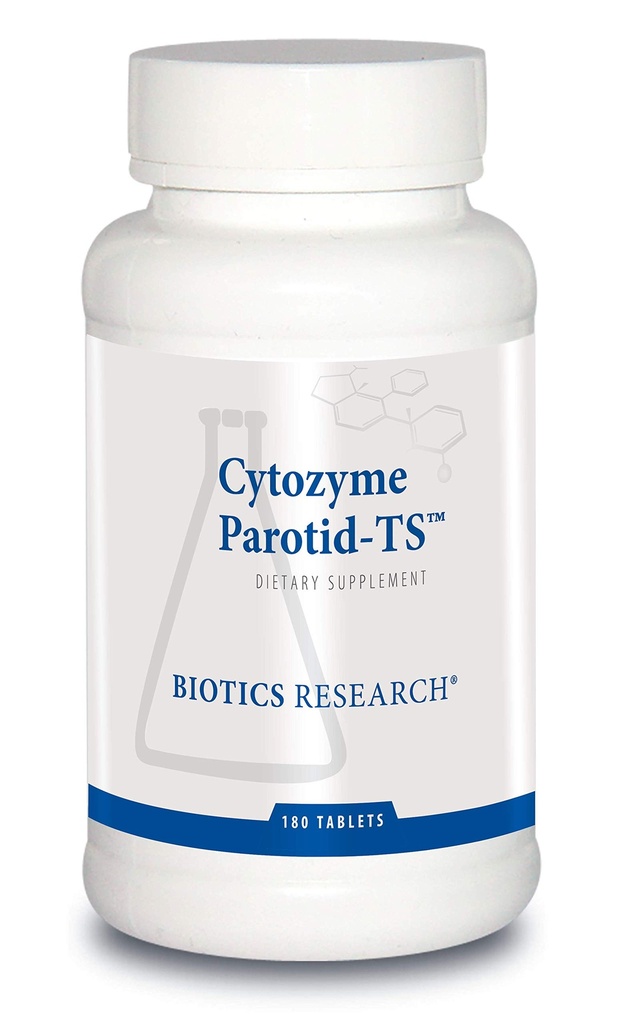 Recherche en biotique Cytozyme Parotid TS Parotid Concentrate, Digestion de la santé, soutient le fonctionnement de Parotid Gland, favorise la production d'enzymes, SOD, Catalase, Potent Antioxydant Activité 180 Comprimés