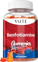 Benfotiamine 320mg Gummies with 45mg L-Leucine Supplement: Essential Vitamin B1 Complex for Men and Women, Non-GMO, Vegan & Gluten-Free - Supports Metabolism, Energy & Nervous System Health