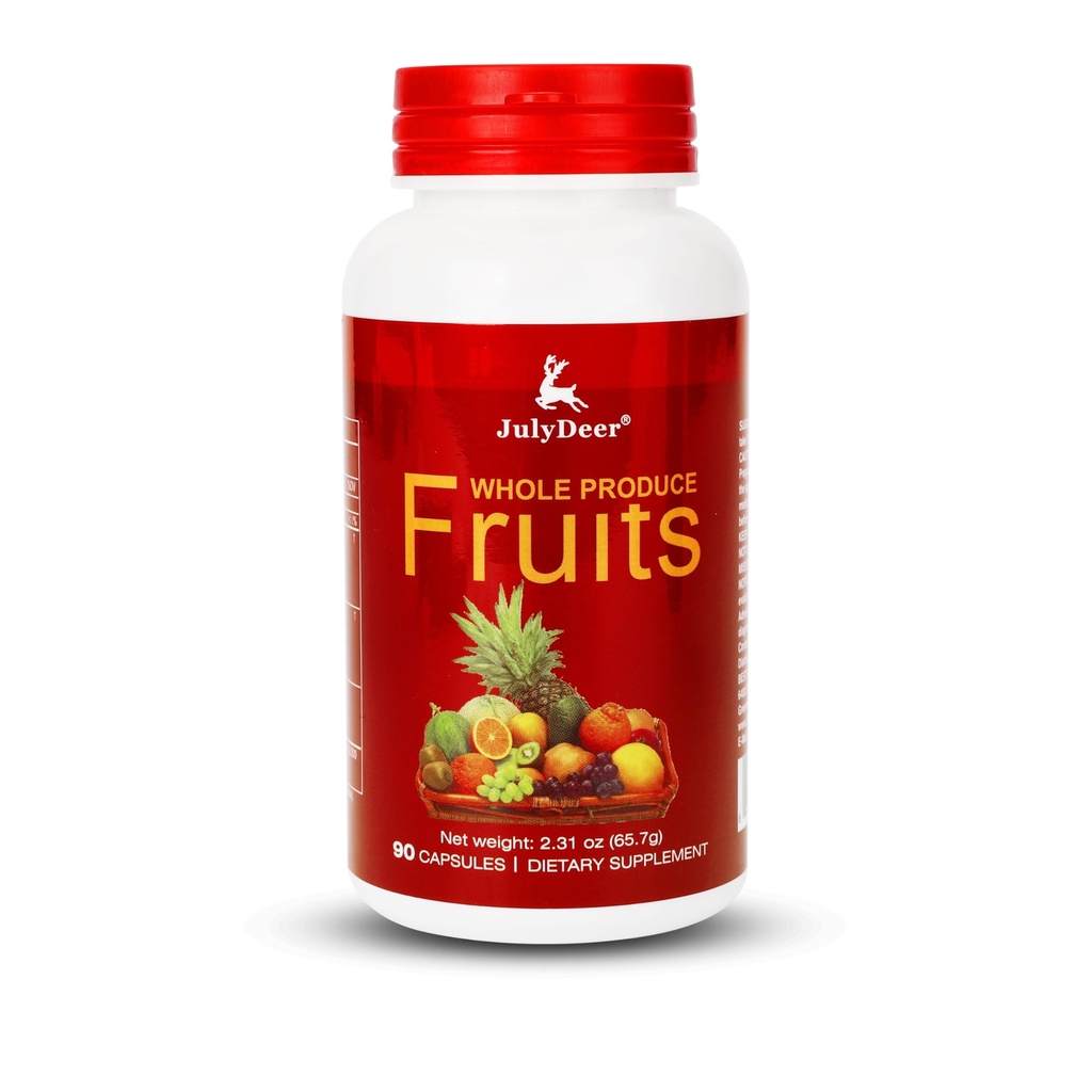 Obst-Ergänzung – 90 Gesamte vegetarische Kapseln | Balance von natürlichen 16 ganzen Früchte Mischung | Frische Superfood-Formel mit Vitaminen und Mineralien