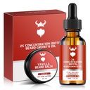 Bart Growth Kit - 2X Konzentration Biotin für Männer, natürliche Zutaten mit Argan Öl, Jojoba Öl und Vitamin (Vanilla)