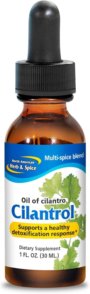 NORTH AMERICAN HERB & SPICE Cilantrol - 1 fl. oz. - Support digestif - Extrait de cilantro - Non-OGM - 130 portions