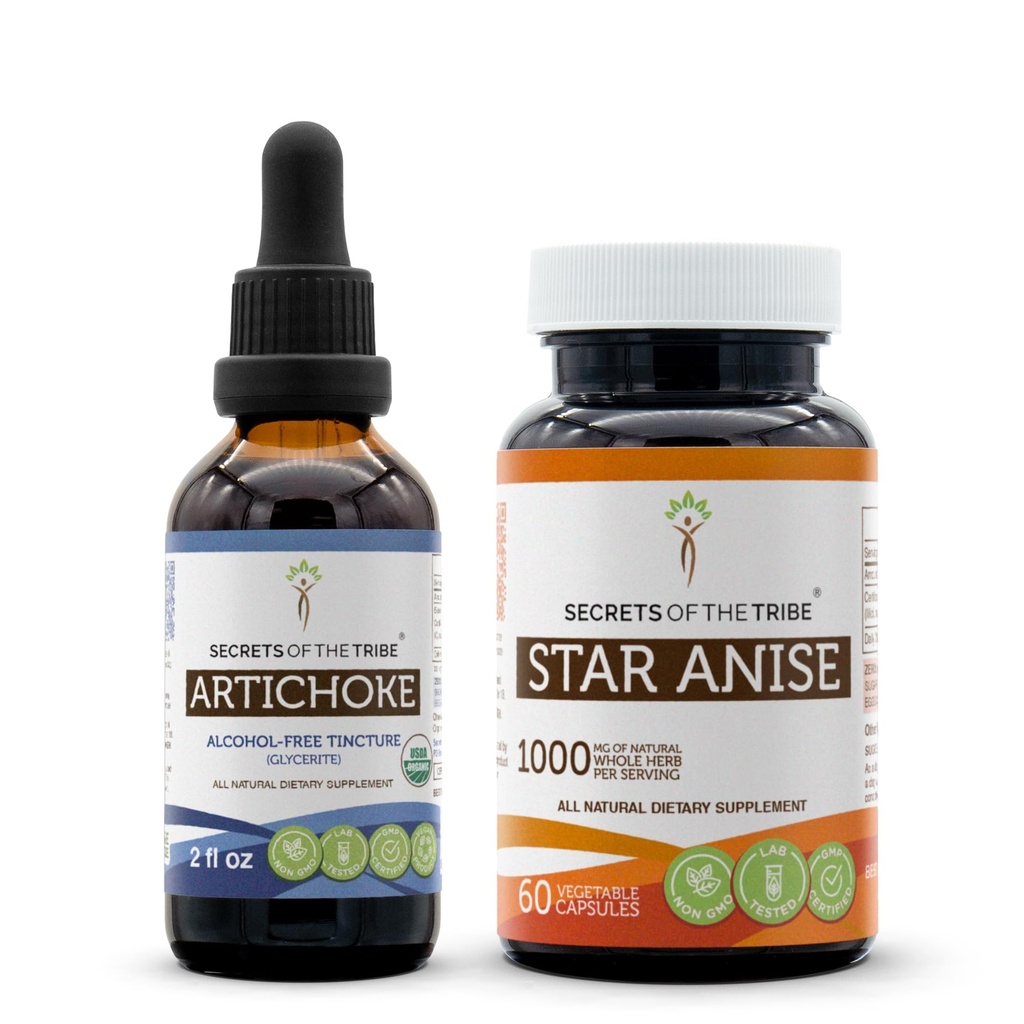Articoke Capsules d'anis bio et étoilé de l'USDA (2 pces.)