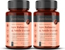 2-Pack Triple Strength Saw Palmetto & Nettle Root – 180 comprimés 4149mg avec 160mg Saw Palmetto Extract (85-95% acides gras), 30mg Nettle Root, 649mg Calcium