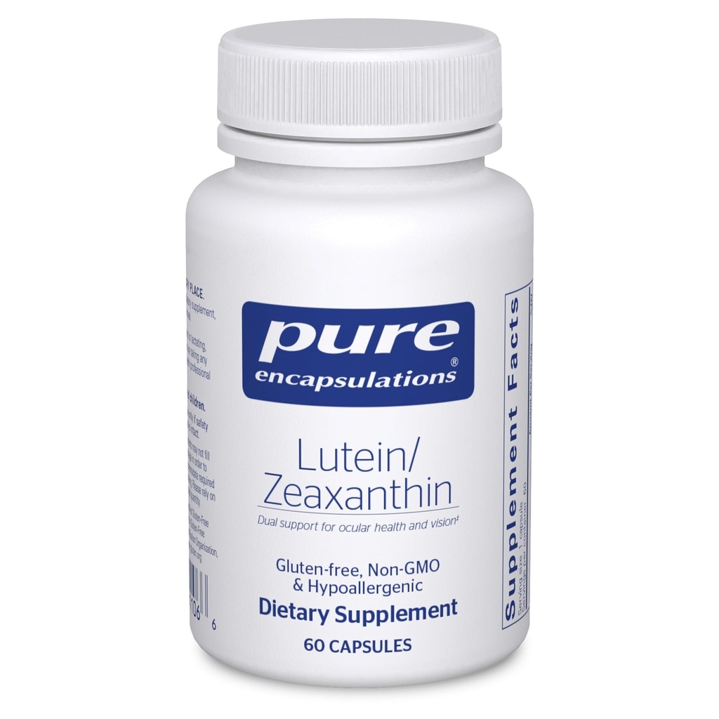 Pure Encapsulations Lutein & Zeaxanthin - unterstützt Gesamtvision* - hält Macular Pigment & Eye Health* - Antioxidans Support* - Vegan-Friendly & Non-GMO - 60 Kapseln