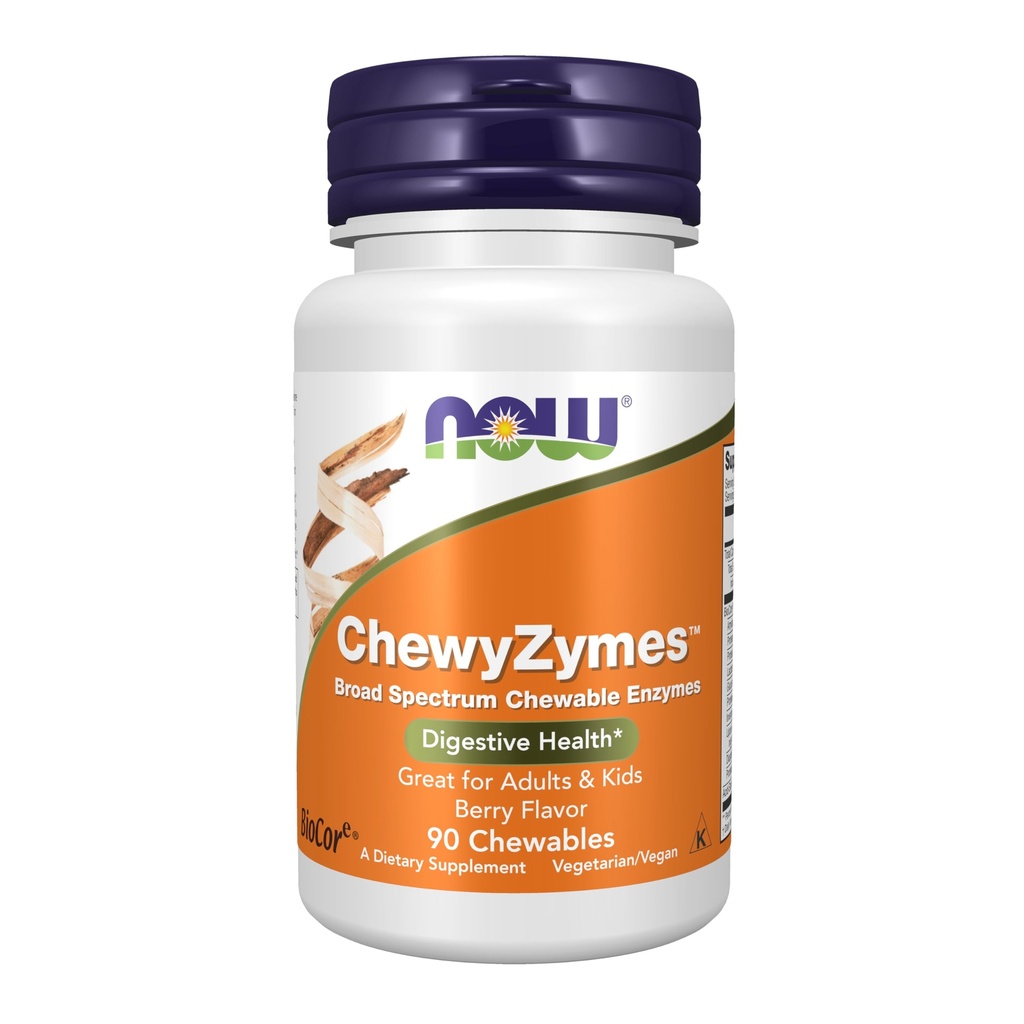 JETZT Nahrungsergänzungsmittel, ChewyZymes, Broad Spectrum Chewable Enzymes, Berry Flavor, 90 Chewables