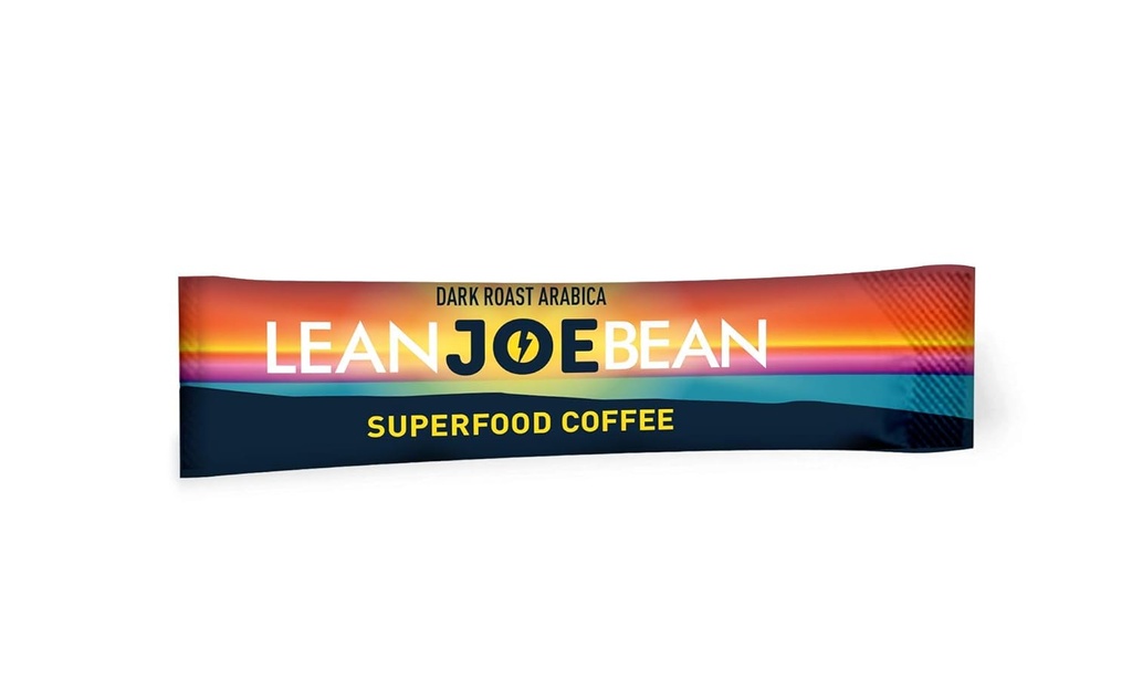 Lean Joe Bean Superfood Kaffee | Organic Instant Keto Kaffee mit Pilzen, MCT, Collagen, Turmeric, Probiotics & Folate | unterstützt von Science (24 Count)