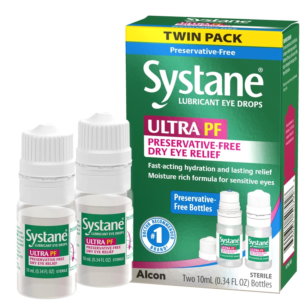 Systane Ultra Multi-Dose Konservierungsfreie Augentropfen Twin Pack (2x10ml)