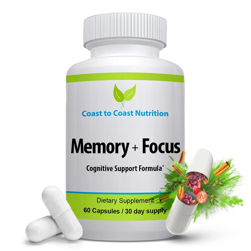 Brain Supplement – Memory, Focus & Clarity - All-natürliche Brain-Boosting-Ergänzung – Formuliert mit einer schwebenden 41 Nootropic Zutaten: Choline, Pho sphatidylserine, Bacopa Extract, Huperzine A