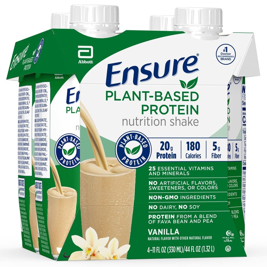 Pflanzenprotein Ernährung Shakes Vanille 11 Fl Oz Jeder (Pack von 4)